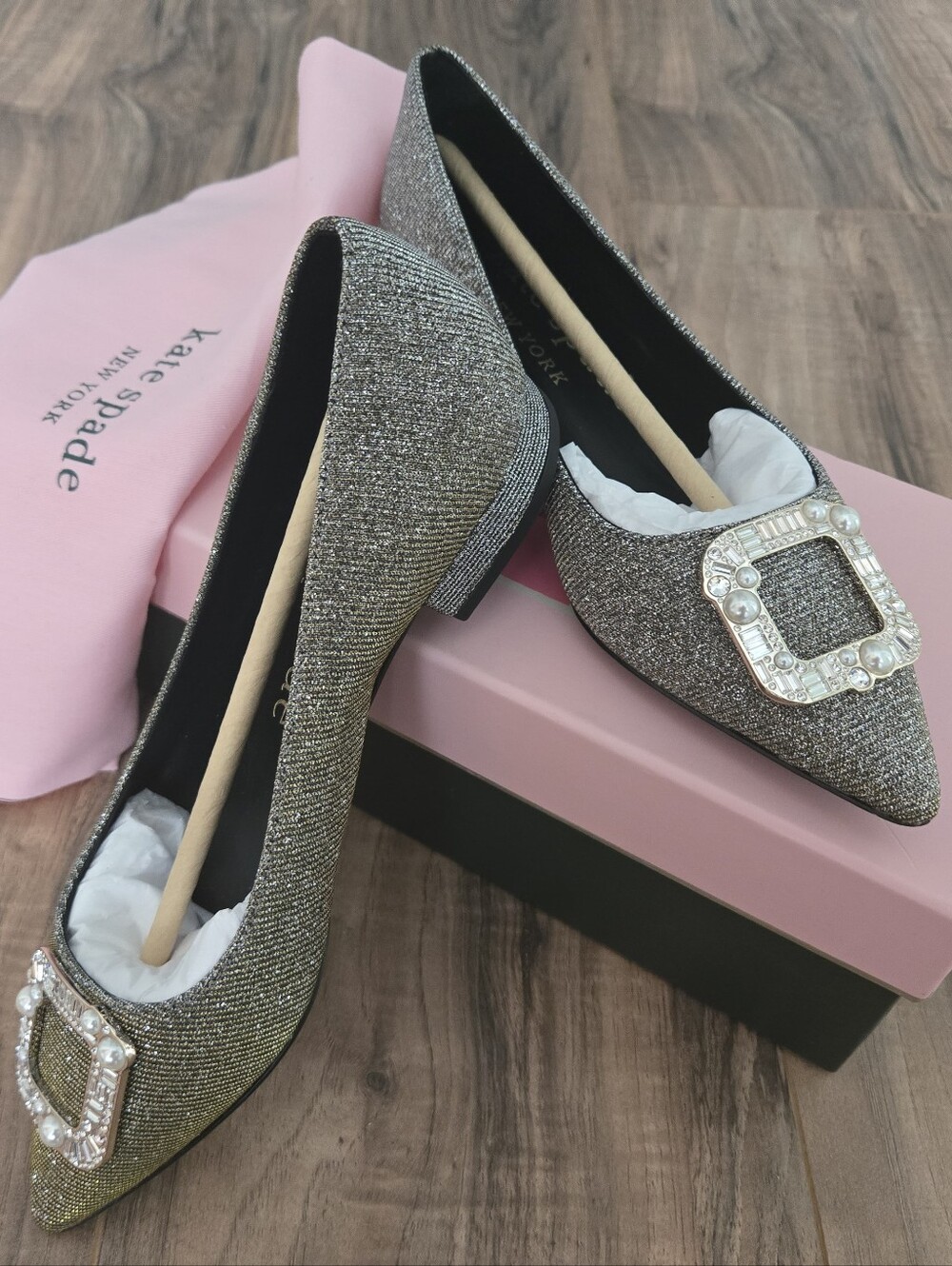 Kate Spade Buckle Up flats